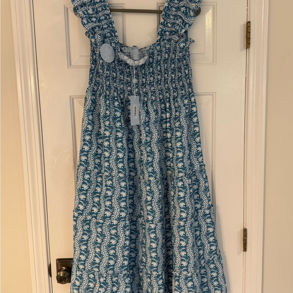 Hill House Blue and White Casual Dress